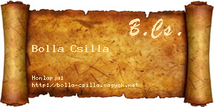 Bolla Csilla névjegykártya